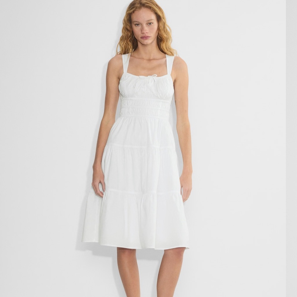 Aritzia White Tiered Dress